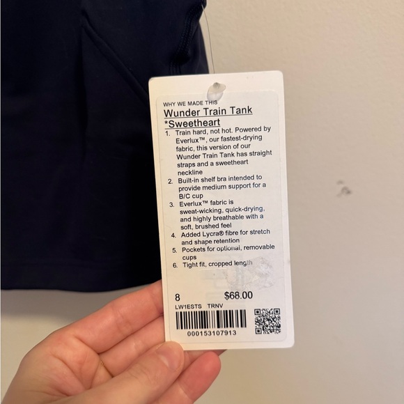 NWT lululemon sweetheart tank - Picture 2 of 2